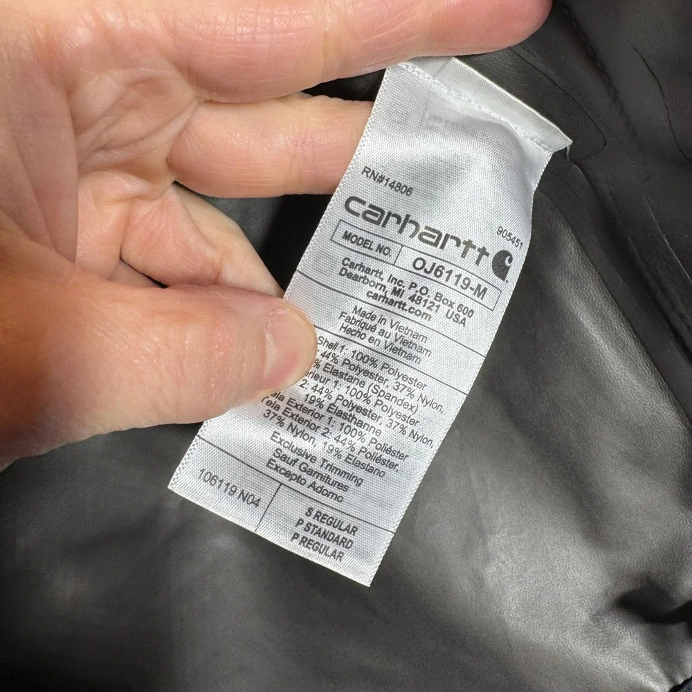 Carhartt LWD Gore-Tex‎ Jacket Mens Small Hooded Waterproof Outdoor Hiking